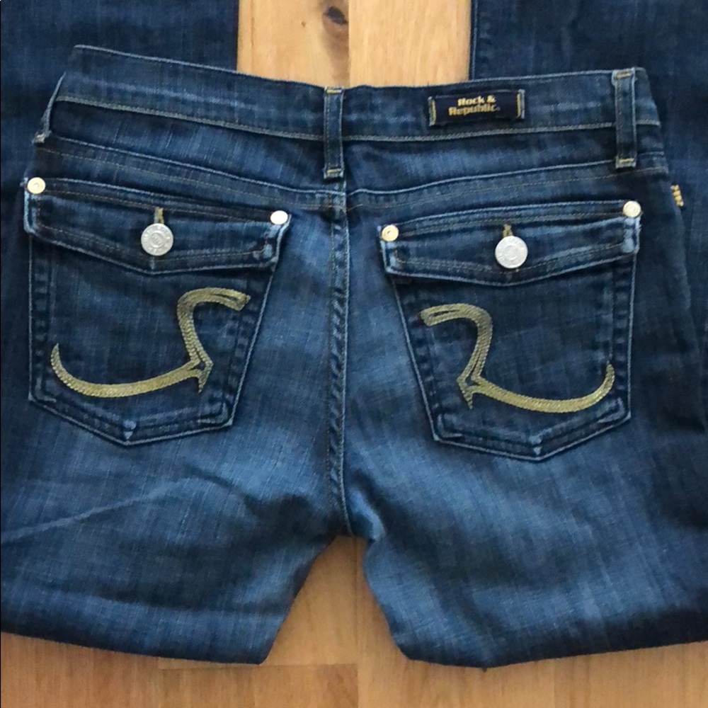 Size 30 Rock & Republic blue jeans